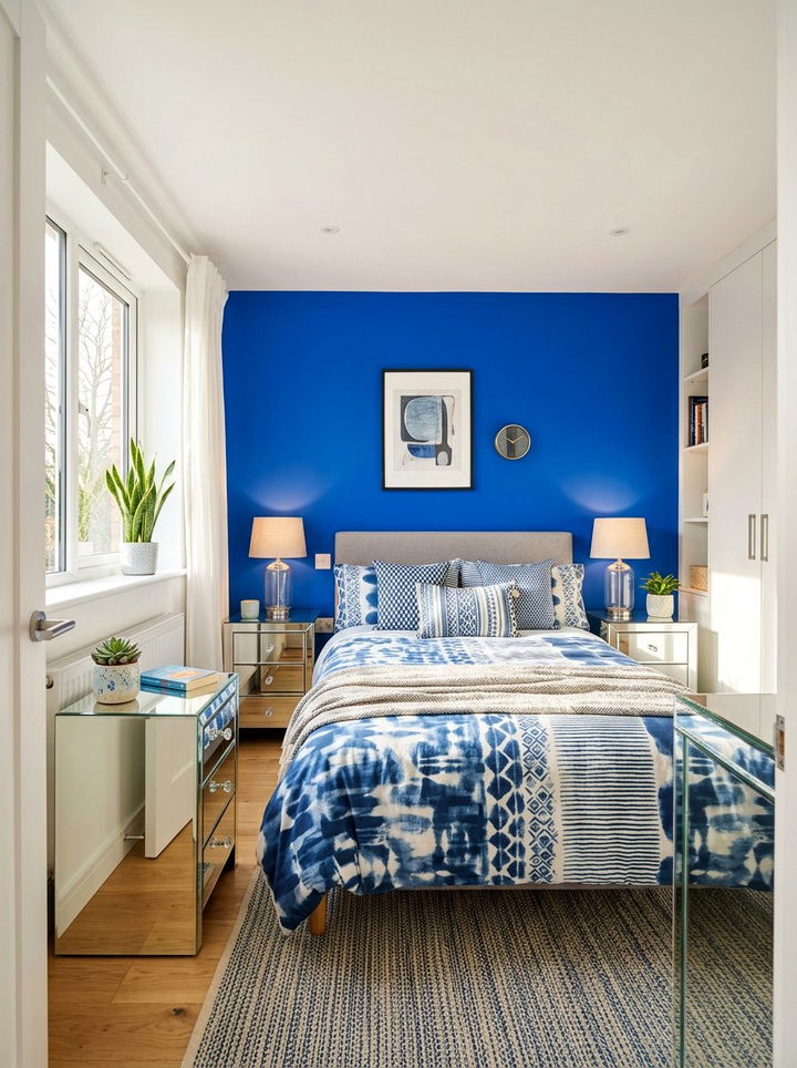 Small electric blue bedroom - 30 electric blue bedroom ideas