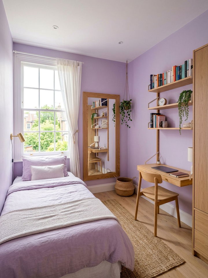 Small lilac bedroom layout - 30 lilac bedroom ideas