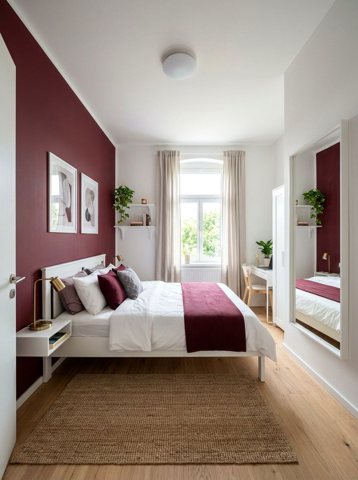 Small maroon bedroom - 30 maroon bedroom ideas