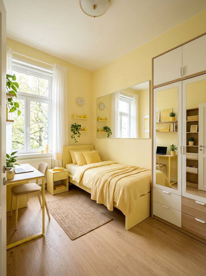 Small pastel yellow bedroom - 30 pastel yellow bedroom ideas