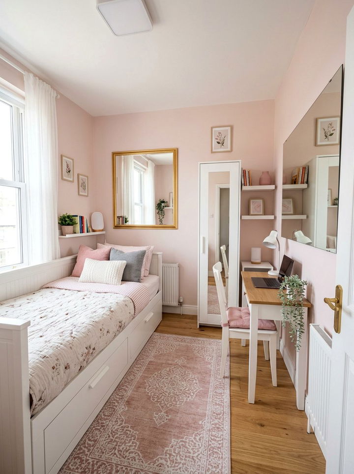 Small pink bedroom - 30 pale pink bedroom ideas