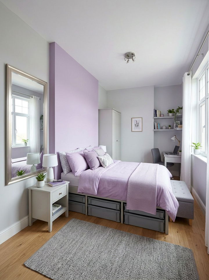 Small purple and gray bedroom - 30 purple and gray bedroom ideas