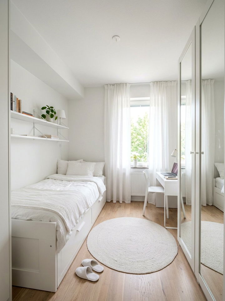 Small white bedroom - 30 milky white bedroom ideas