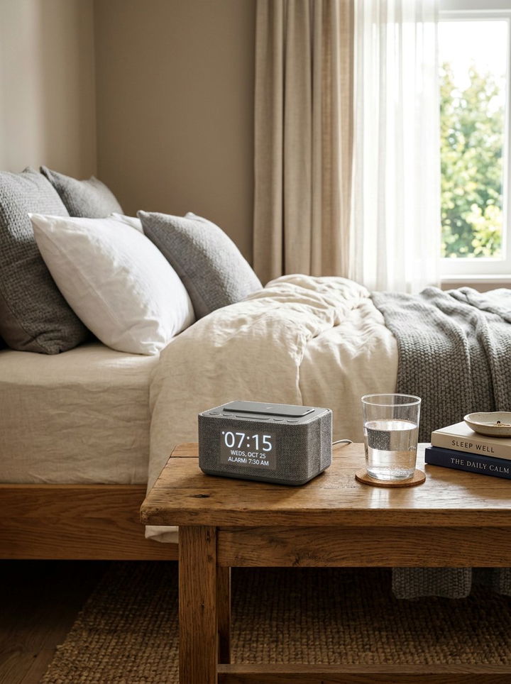 Smart Alarm Clock Charger - 30 bedroom phone chargers