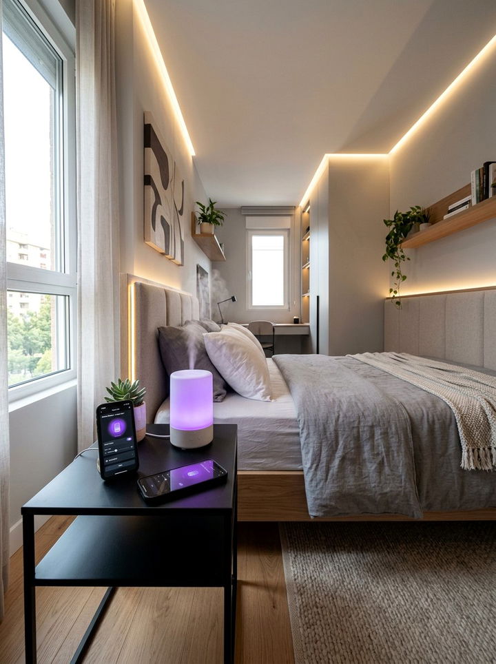 Smart App Controlled Diffuser - 30 bedroom essential oil diffusers