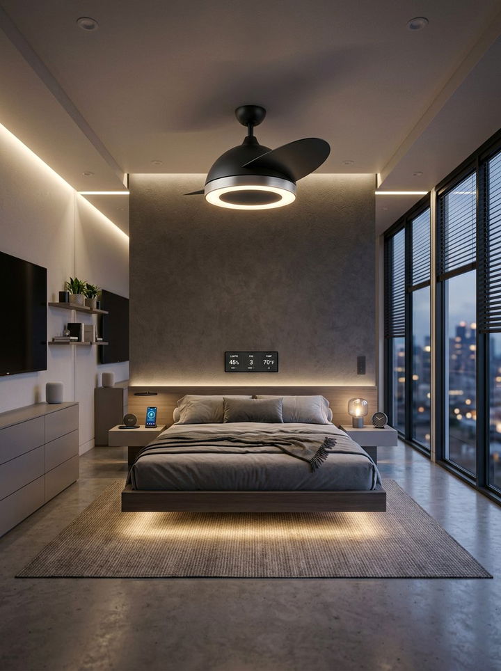 Smart Bedroom Ceiling Fan - 30 bedroom ceiling fans