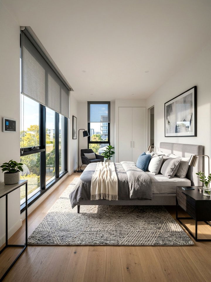 Smart Blinds - 30 bedroom temperature control ideas