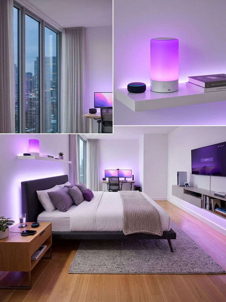 Smart Color Changing Lamp - 30 bedroom lamp ideas