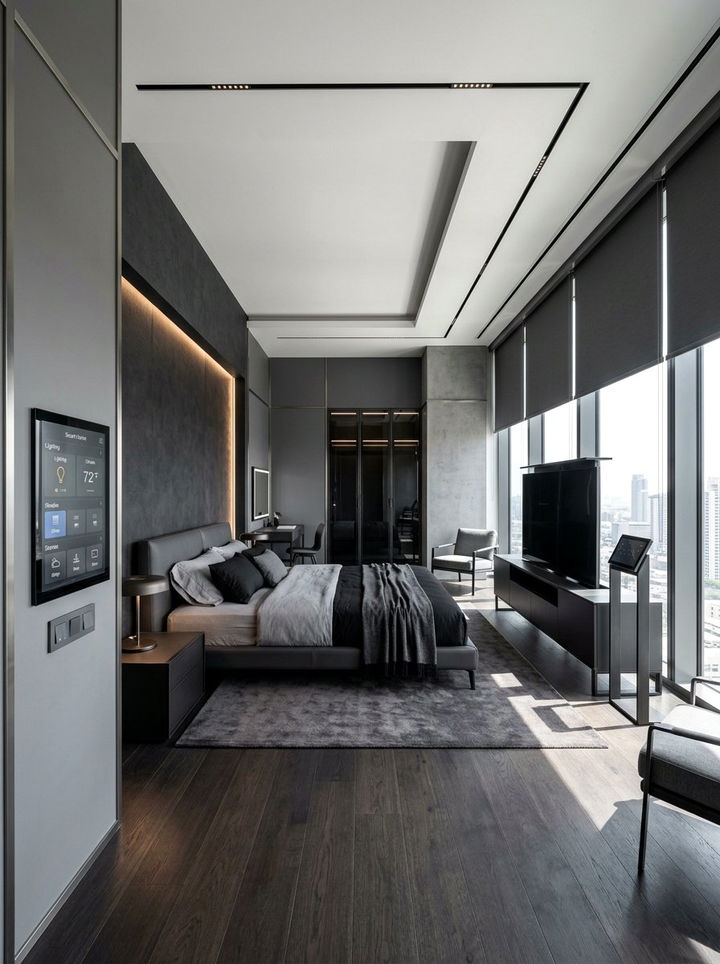 Smart Home Integrated Master Suite - 30 mansion bedroom ideas