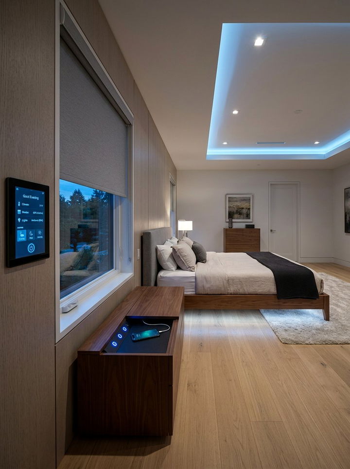 Smart Room Technology - 30 boutique hotel bedroom ideas