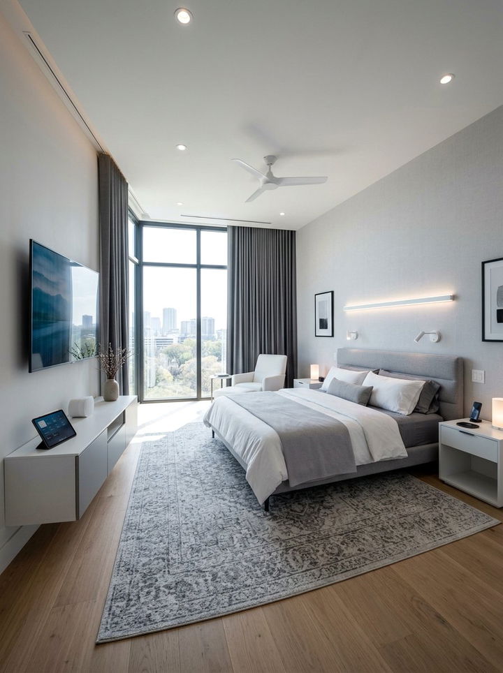 Smart Tech Master Bedroom - 30 magazine bedroom ideas