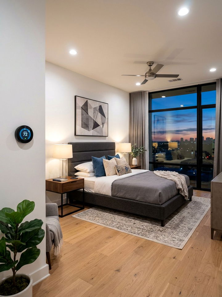 Smart Thermostat - 30 bedroom temperature control ideas