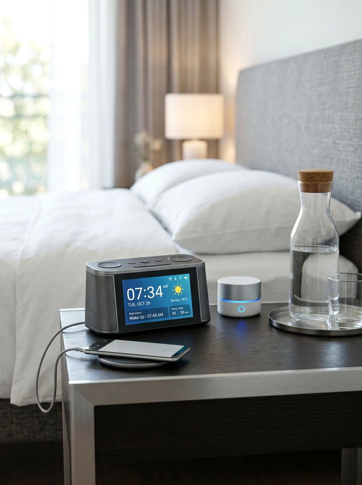 Smart alarm clock with voice control - 30 bedroom alarm clocks