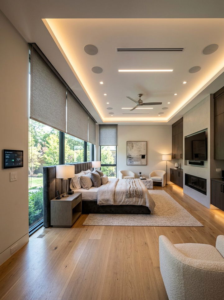 Smart home bedroom technology - 30 new construction bedroom ideas