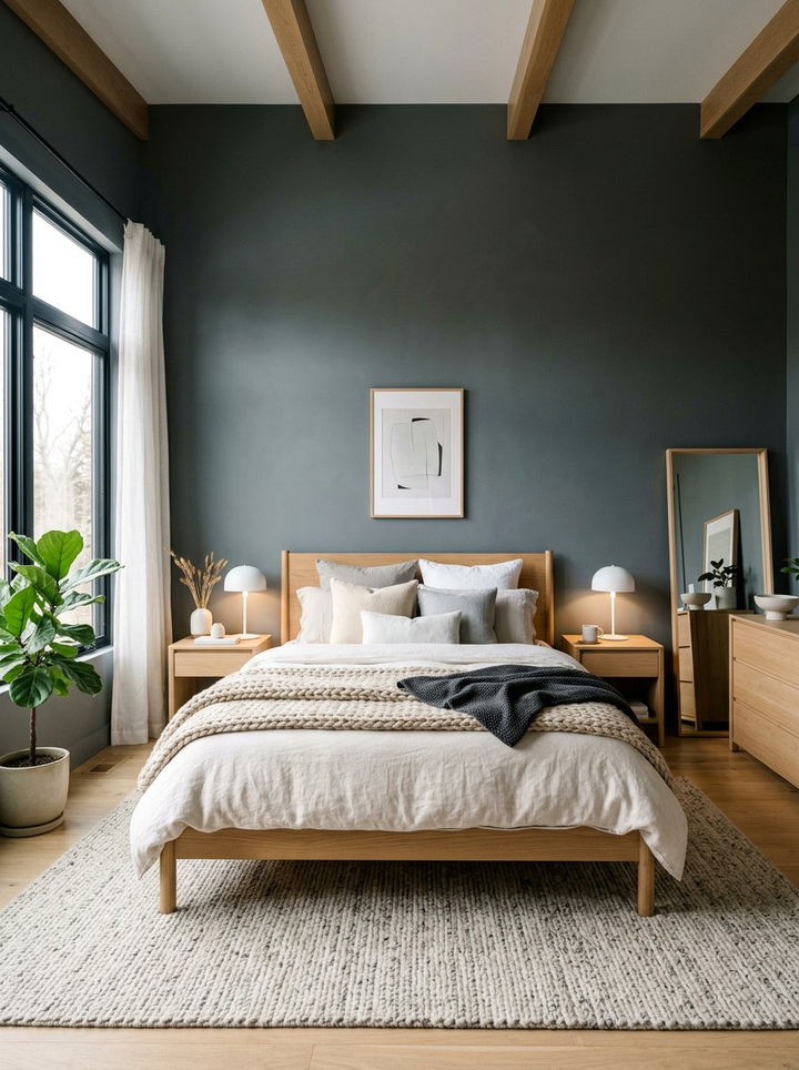 Smoke Gray Bedroom - 30 moody bedroom color ideas