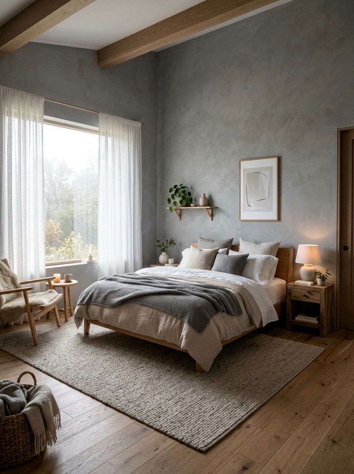 Smoke gray bedroom - 30 cool tone bedroom ideas