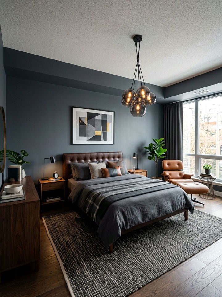 Smoked Glass Pendant - 30 bedroom pendant lights