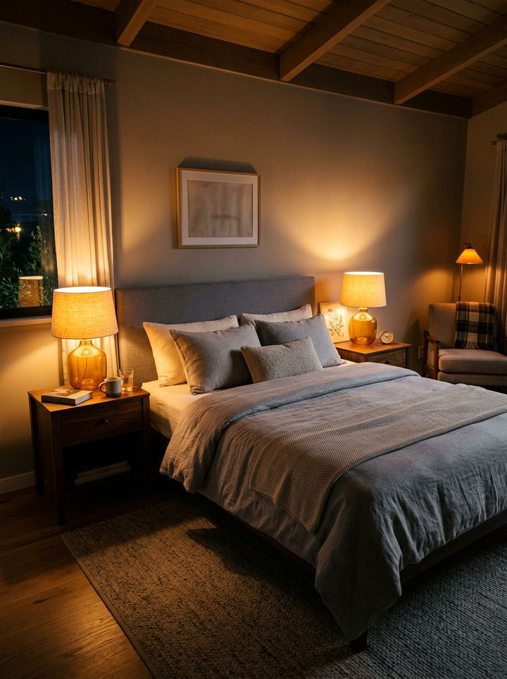 Soft Amber Lighting - 30 bedroom soft settings