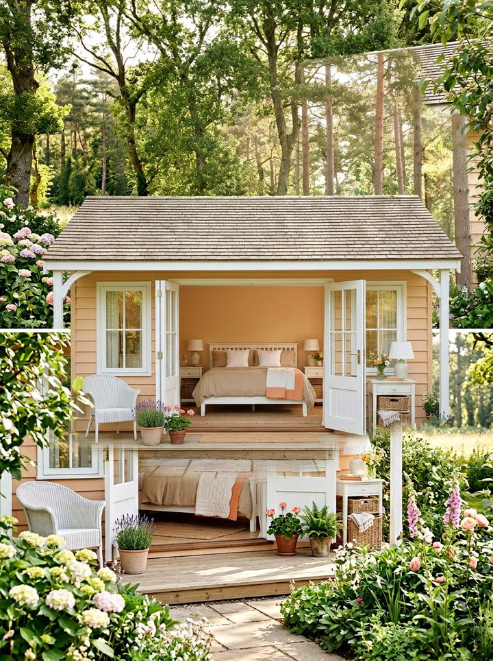 Soft Apricot Guest Room - 30 orange bedroom ideas