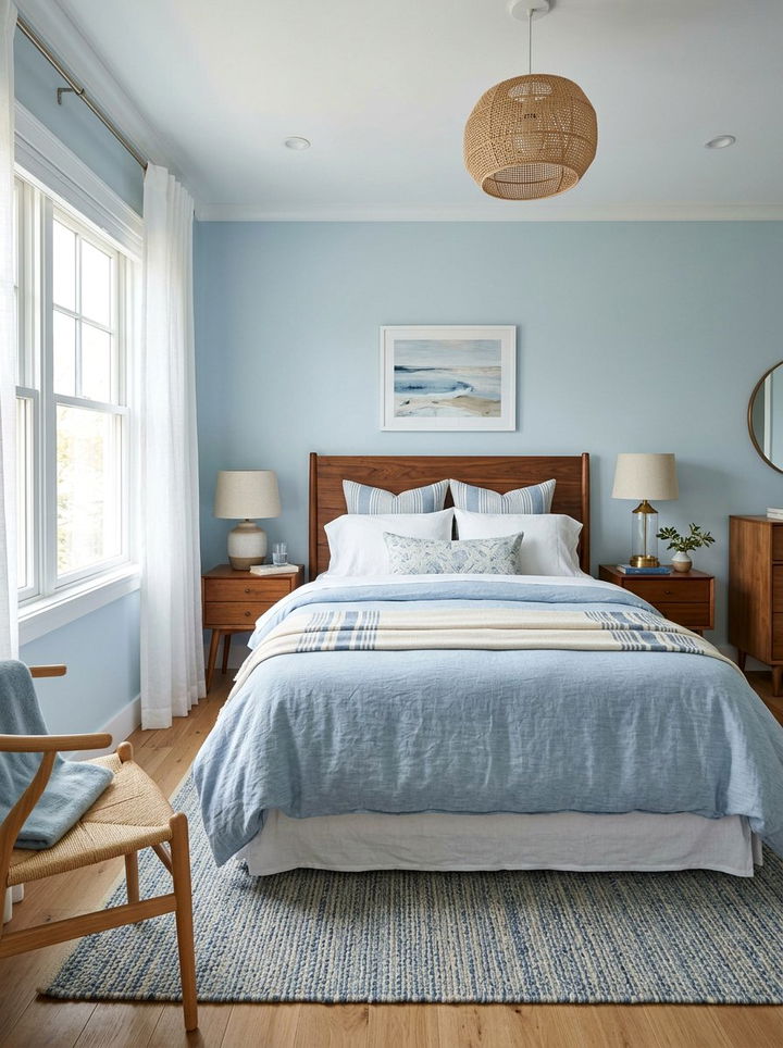 Soft Blue Bedroom - 30 serene bedroom color ideas
