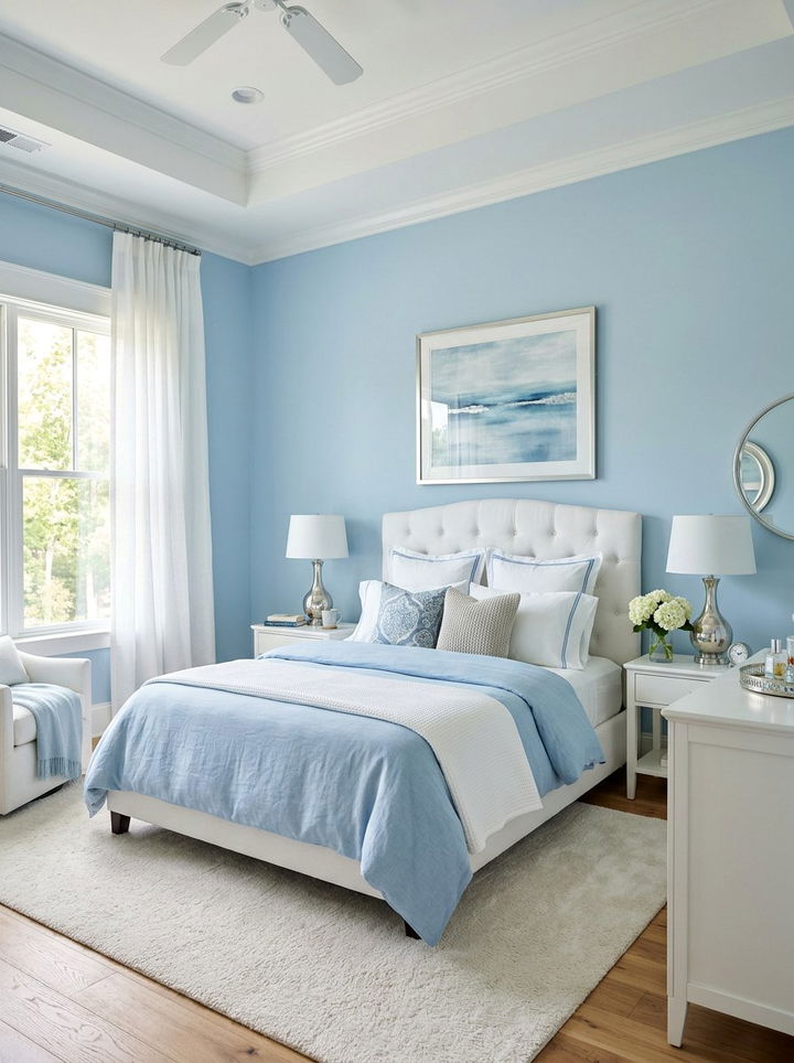 Soft Blue Bedroom - 30 soothing bedroom color ideas