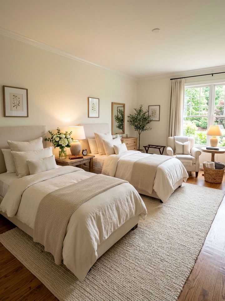 Soft Cream Guest Bedroom - 30 cream bedroom ideas