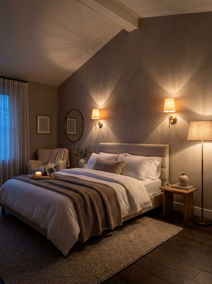 Soft Dimmable Lighting - 30 spa bedroom ideas