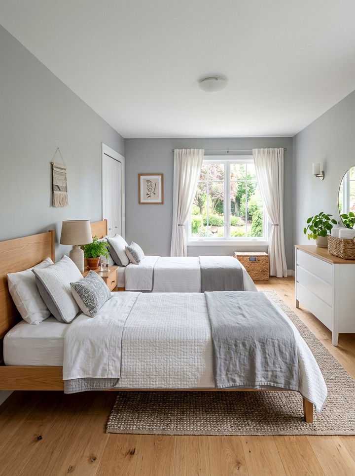 Soft Dove Grey Guest Room - 30 grey bedroom design ideas