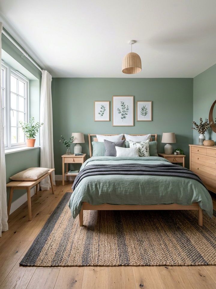 30 Coastal Green Bedroom Ideas for Refreshing Tropical Vibes
