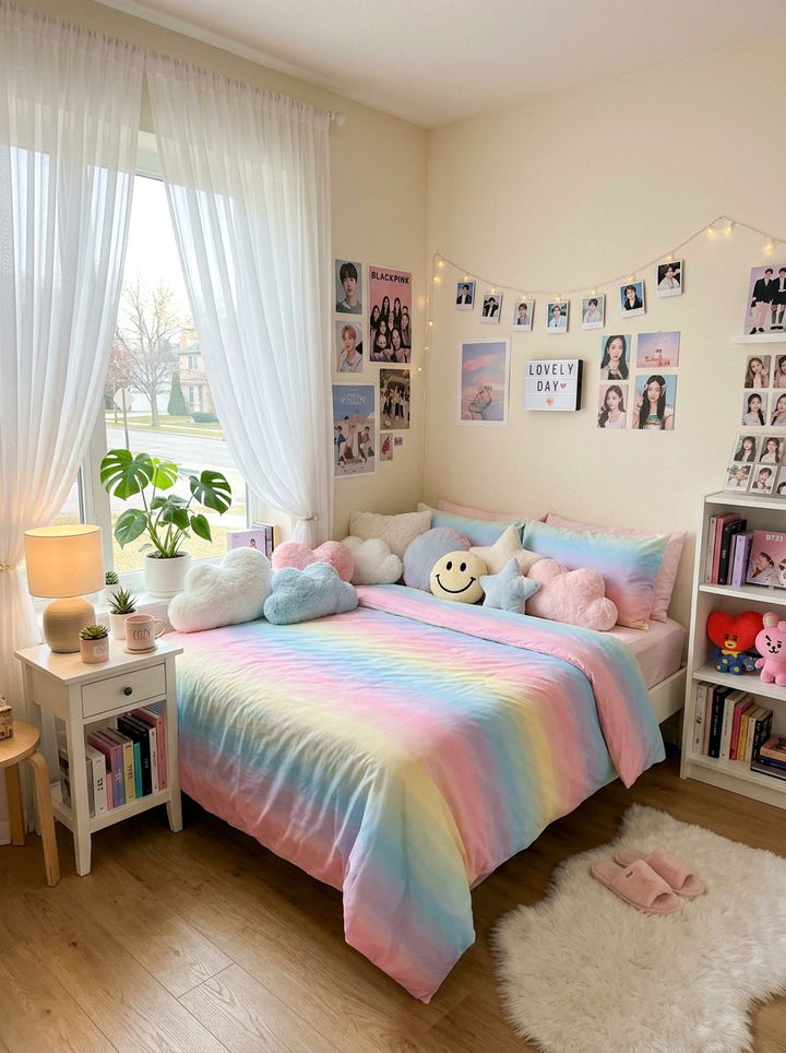 Soft Girl Kpop Aesthetic - 30 K-pop bedroom ideas