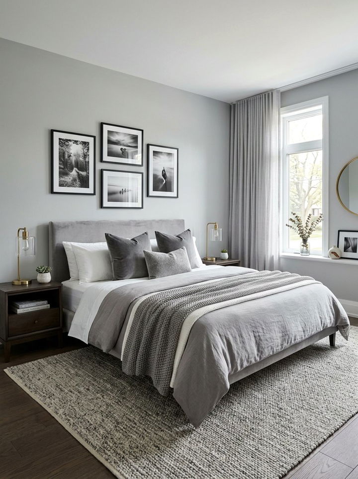 Soft Grey Bedroom - 30 cool toned bedroom ideas