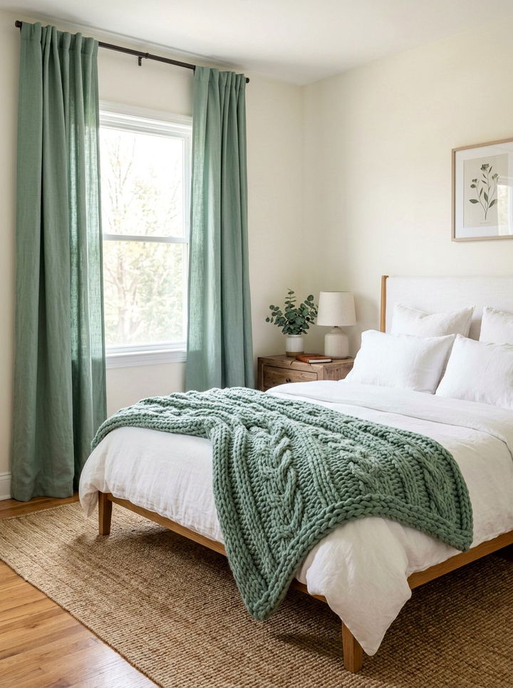 Soft Jade Green Bedroom Textiles - 30 jade green bedroom ideas