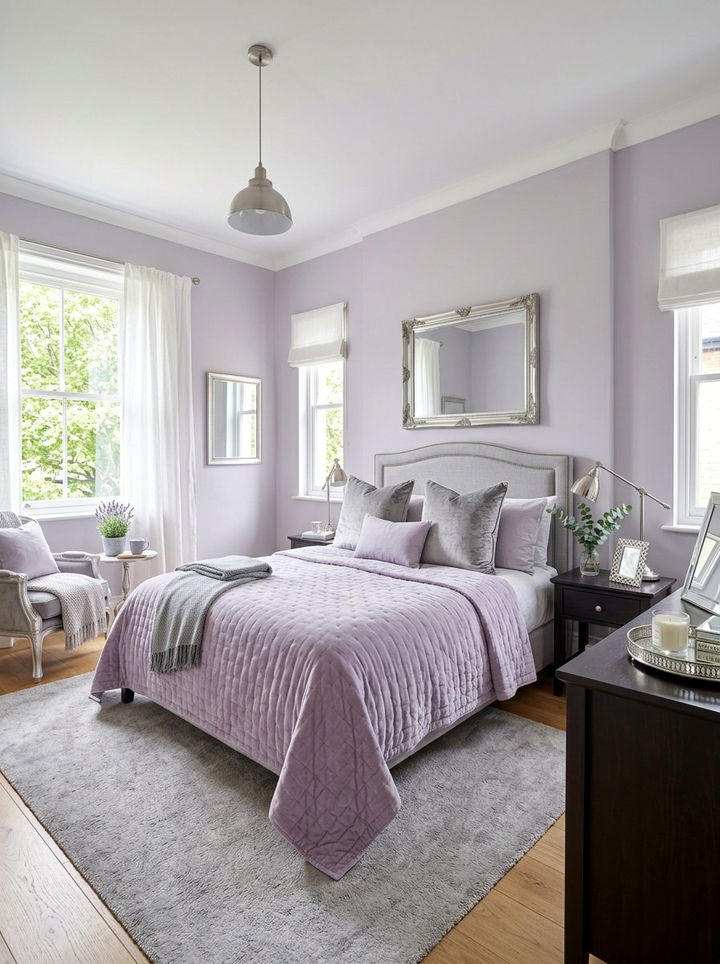 Soft Lavender Bedspread - 30 bedroom bedspreads