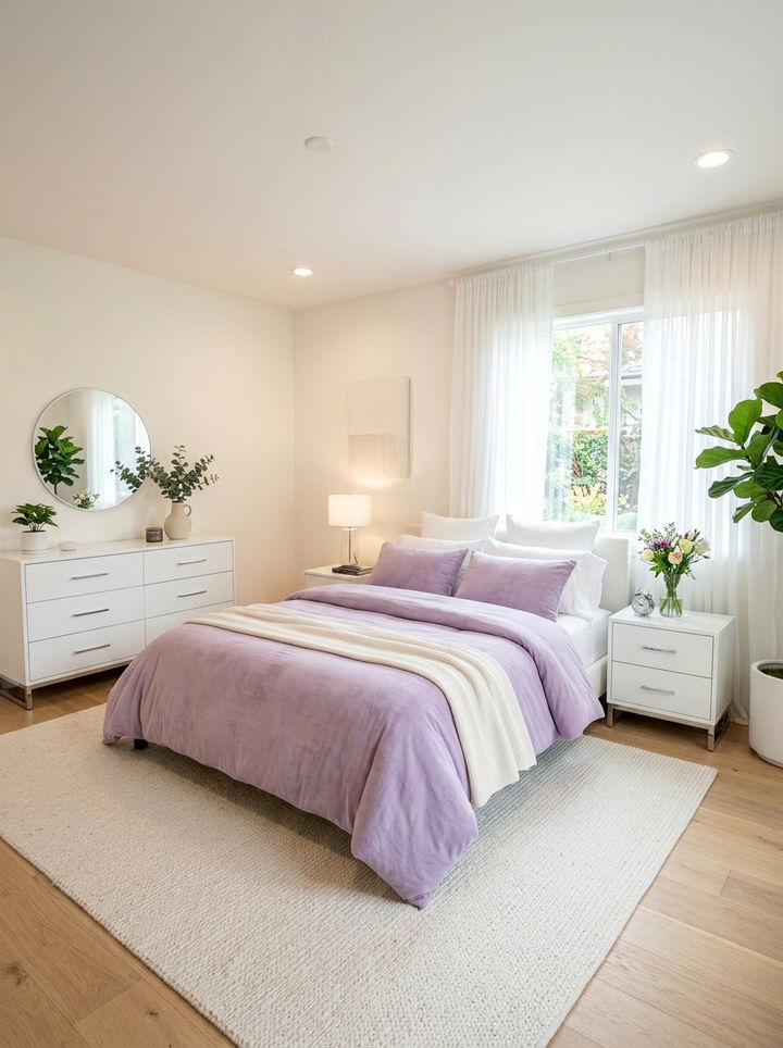 Soft Lavender Microfiber Duvet Cover - 30 bedroom duvet covers