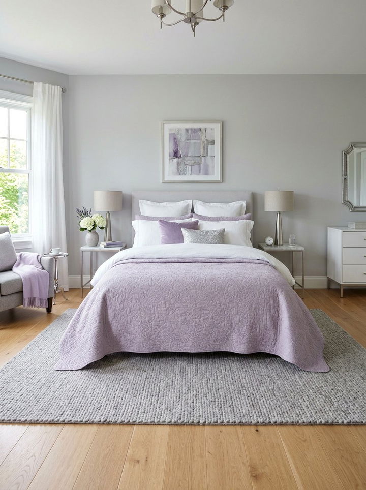 Soft Lavender Quilt - 30 bedroom quilts