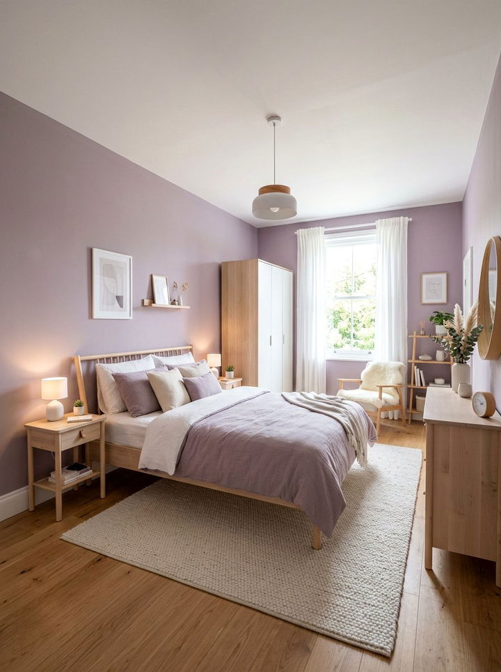 Soft Lilac Bedroom - 30 bedroom purple walls