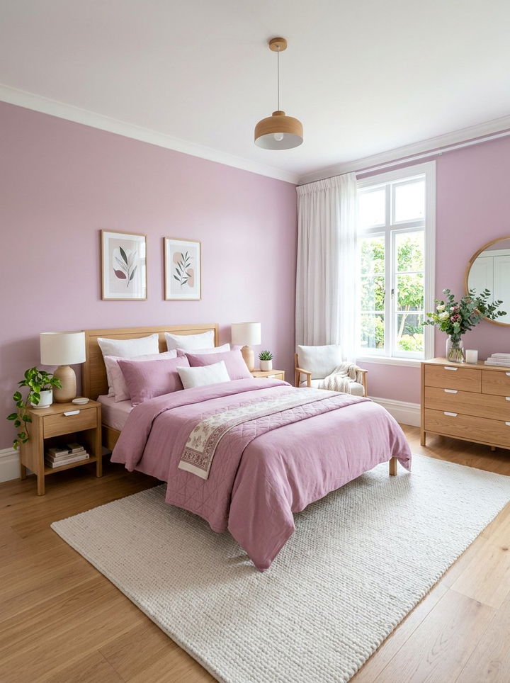 Soft Magenta Pastel Tones - 30 magenta bedroom ideas