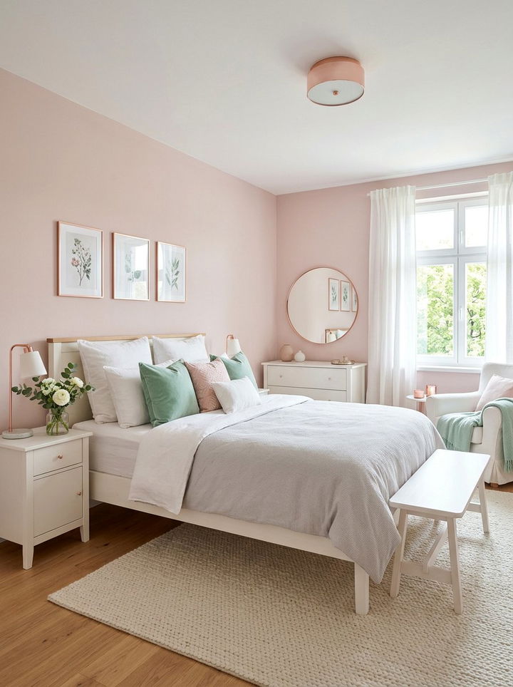 Soft Pastel Bedroom - 30 bedroom makeover ideas