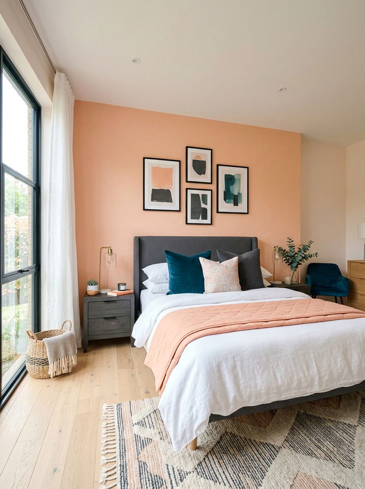 Soft Peach - 30 subtle bedroom color ideas