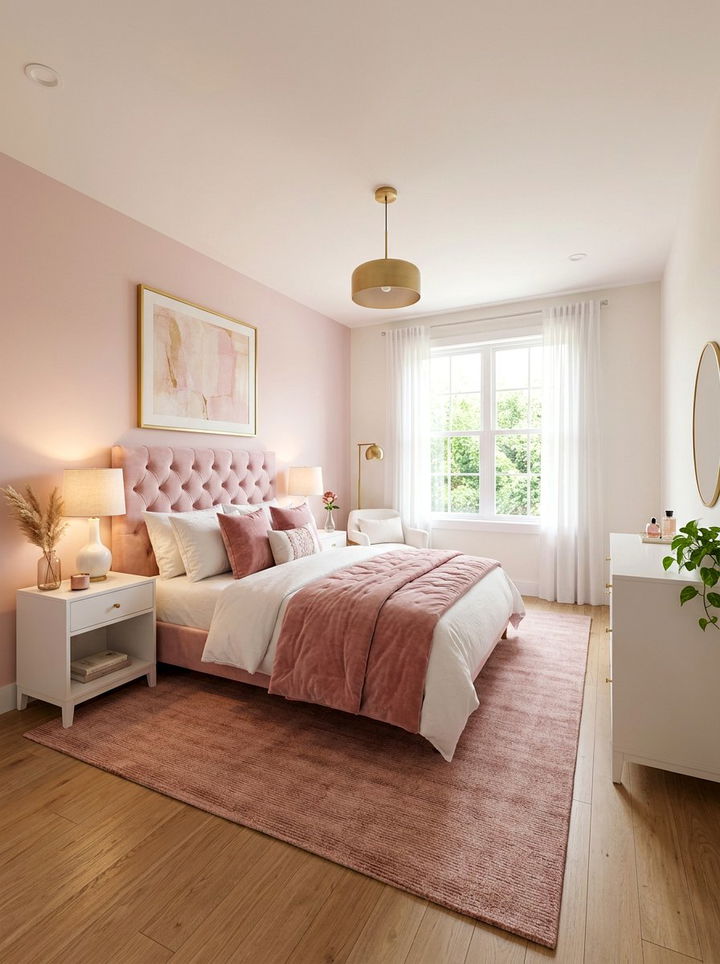 Soft Pink Bedroom - 30 feminine bedroom ideas