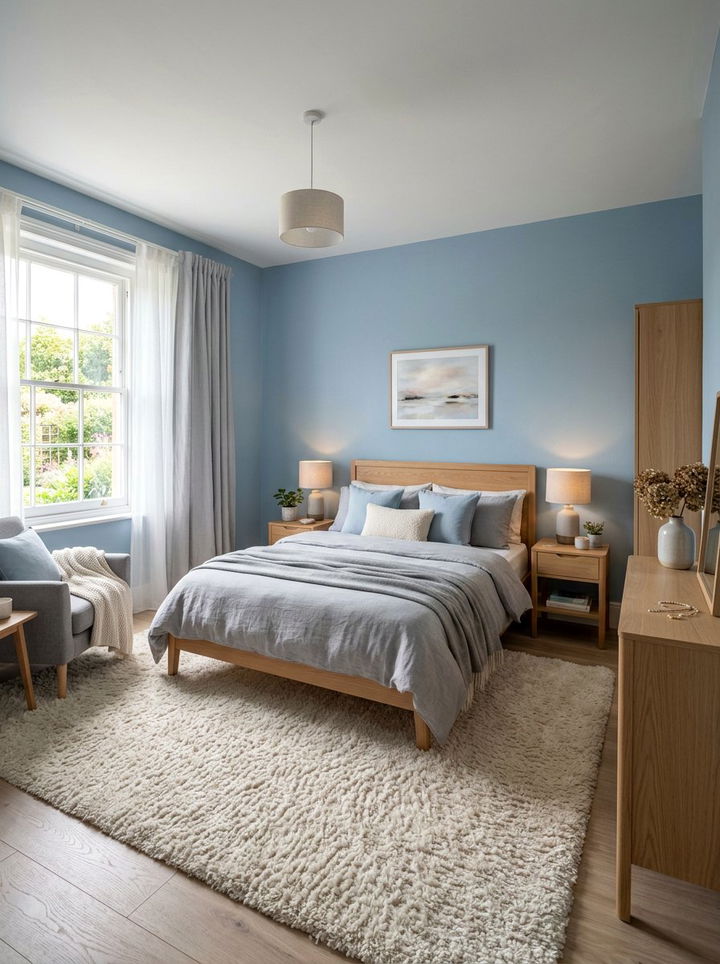 Soft Powder Blue Bedroom - 30 ocean blue bedroom ideas