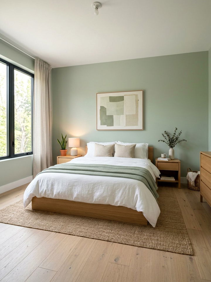 Soft Sage Green Zen Bedroom - 30 Zen bedroom color ideas