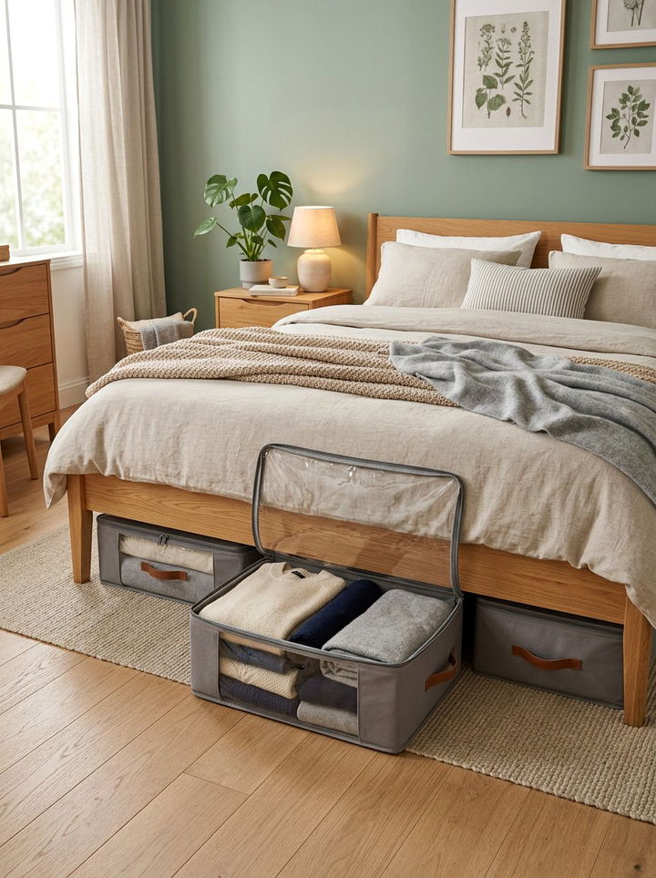 Soft Shell Under Bed Organizers - 30 bedroom under bed storage ideas