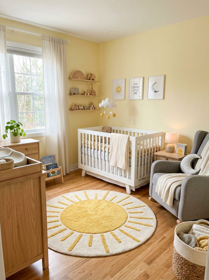 Soft Yellow Nursery - 30 yellow bedroom decor ideas