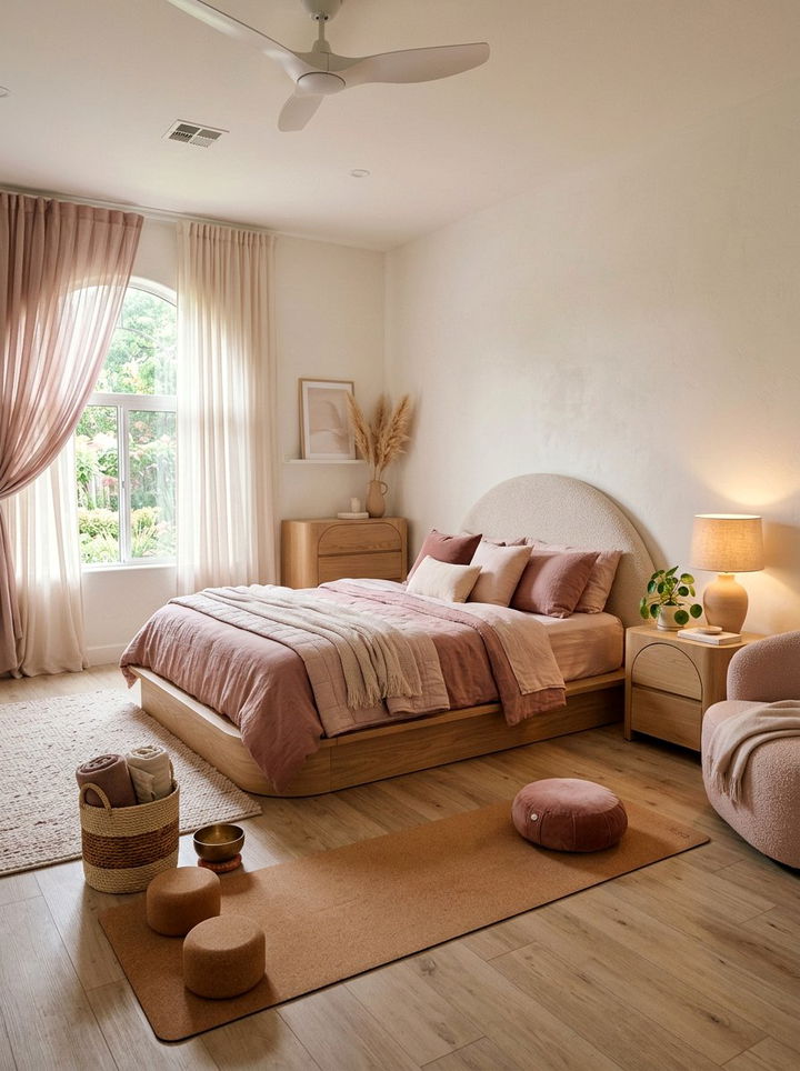 Soft Yoga Bedroom - 30 yoga bedroom ideas