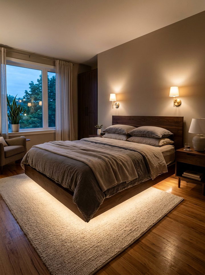 Soft ambient lighting - 30 zen bedroom ideas