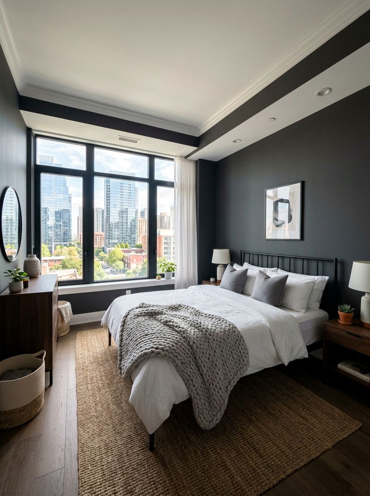 Soft charcoal bedroom paint - 30 bedroom paint color ideas