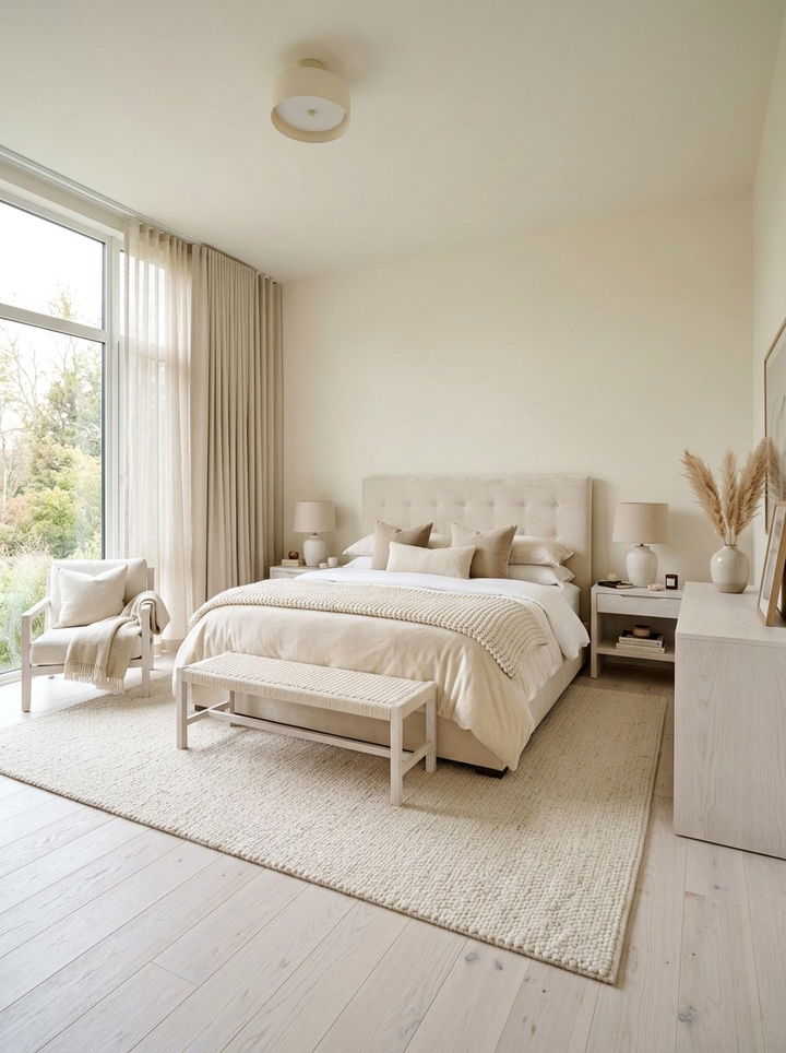 Soft cream bedroom furniture - 30 nature inspired bedroom color ideas