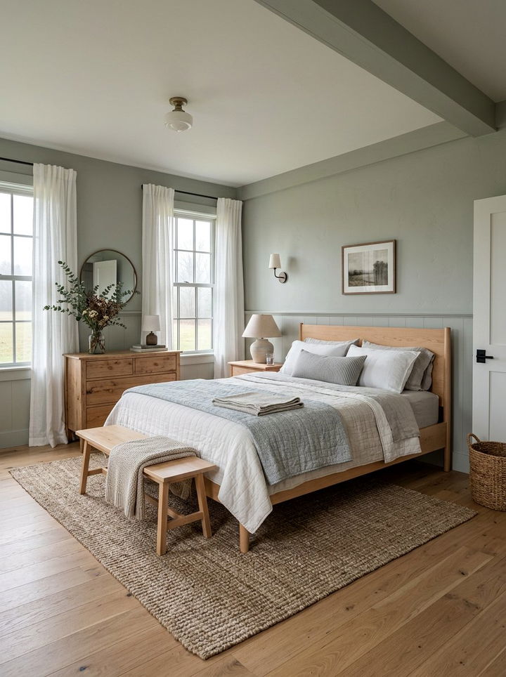 Soft gray farmhouse bedroom - 30 farmhouse gray bedroom ideas