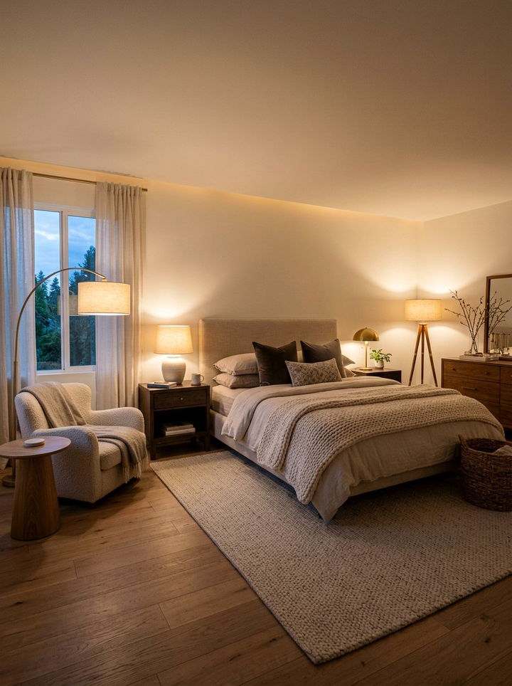 Soft lighting for bedroom - 30 wellness bedroom ideas